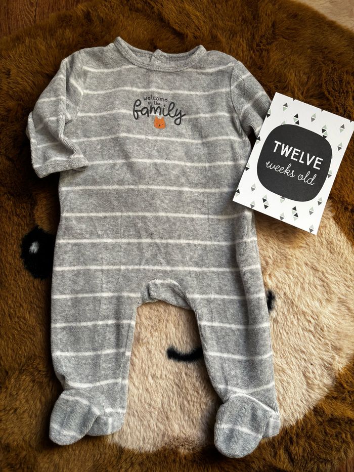 Pyjama gris family KIABI t.3m