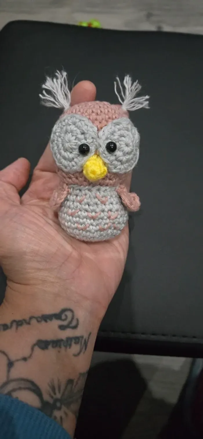 Amigurimi hibou neuf - photo numéro 2