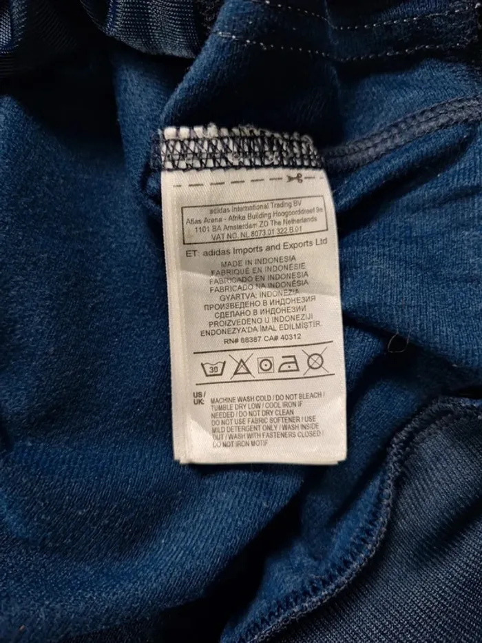 veste légère / Track jacket adidas vintage/ homme - taille L / bleu foncé - année 2015 floqué (452) - photo numéro 10