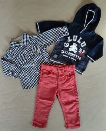 Lot chemise+pull+pantalon