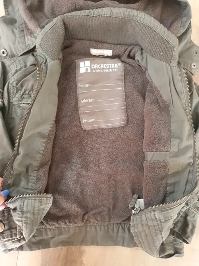 Veste kaki à capuche - photo numéro 4