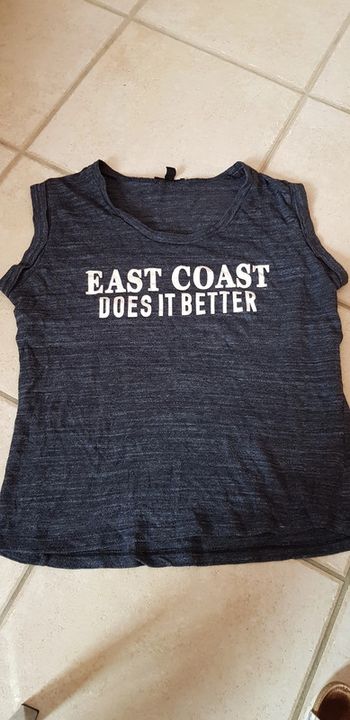 Tee-shirt manches courtes bleu foncé