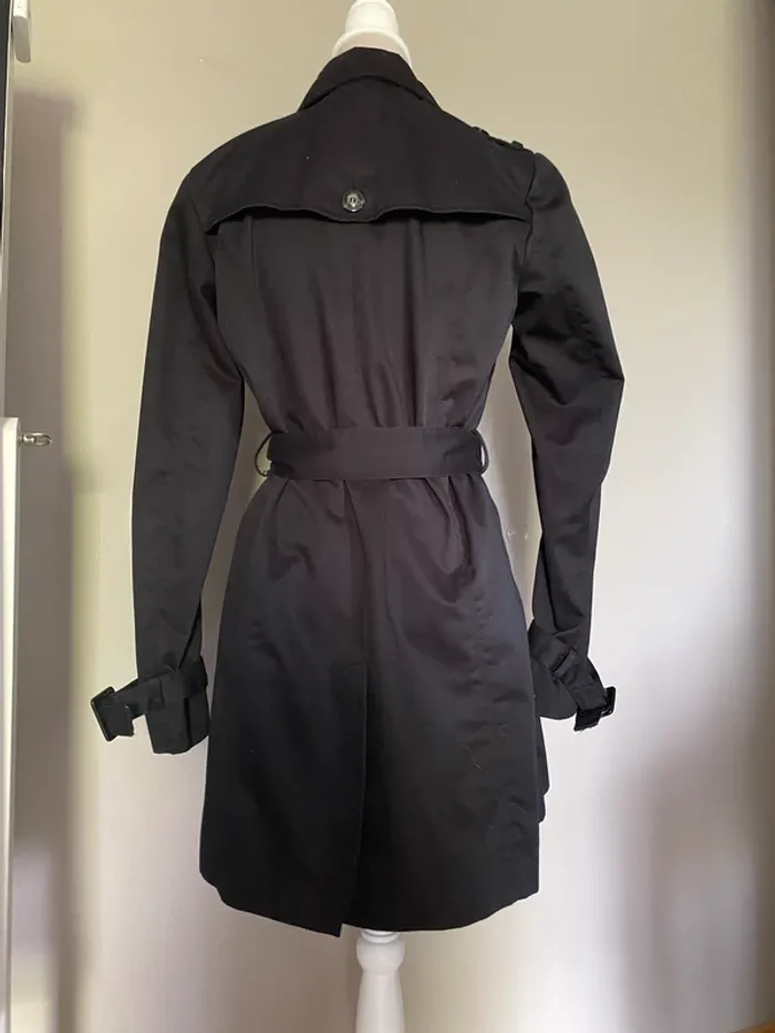 Trench-coat noir camaïeu - photo numéro 3