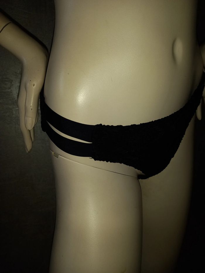 maillot de bain noir 2 pièces dentelle banana moon taille 42 - photo numéro 3