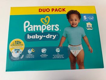 76 couches Pampers baby dry taille 5