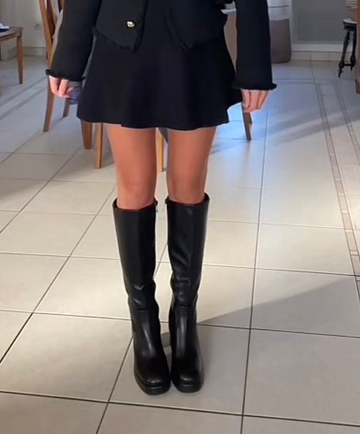 🖤 Bottes à talons noires femme – Taille 36 – NEUVES avec boîte ! - photo numéro 3
