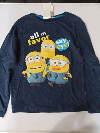 T shirt minion 8 ans