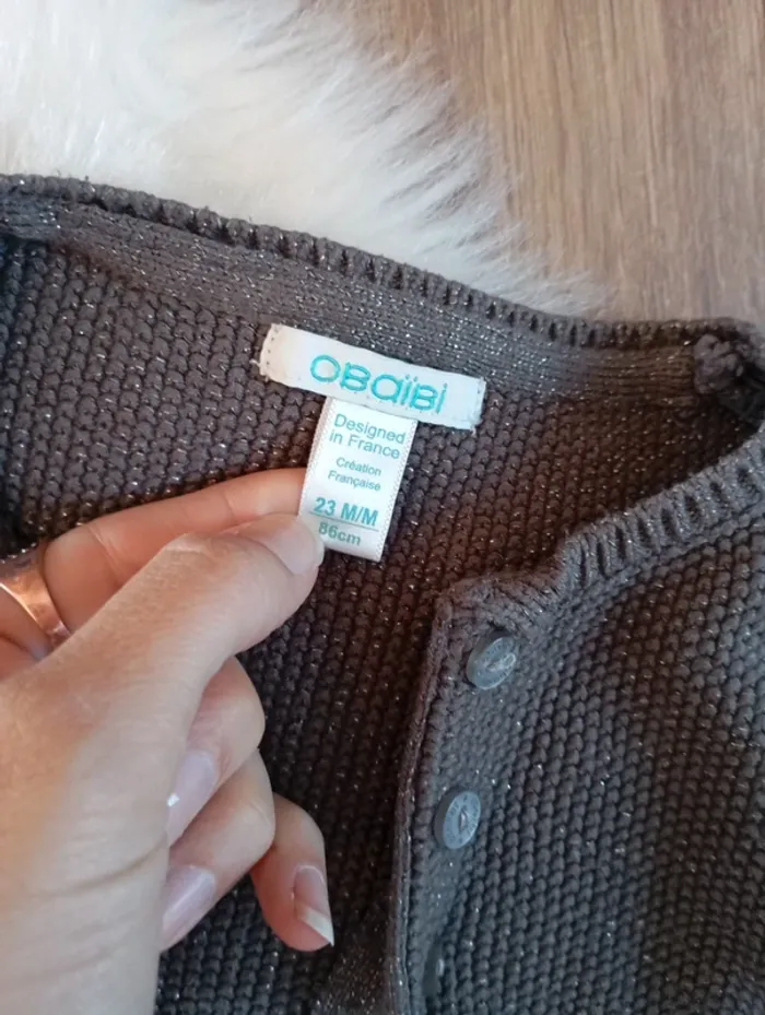Lot de rentrée Okaïdi obaibi 💖 23 mois 2 ans robe + blouse + cardigan - photo numéro 7