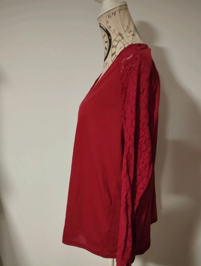 Blouse/t-shirt manches longues fluide taille L - photo numéro 3