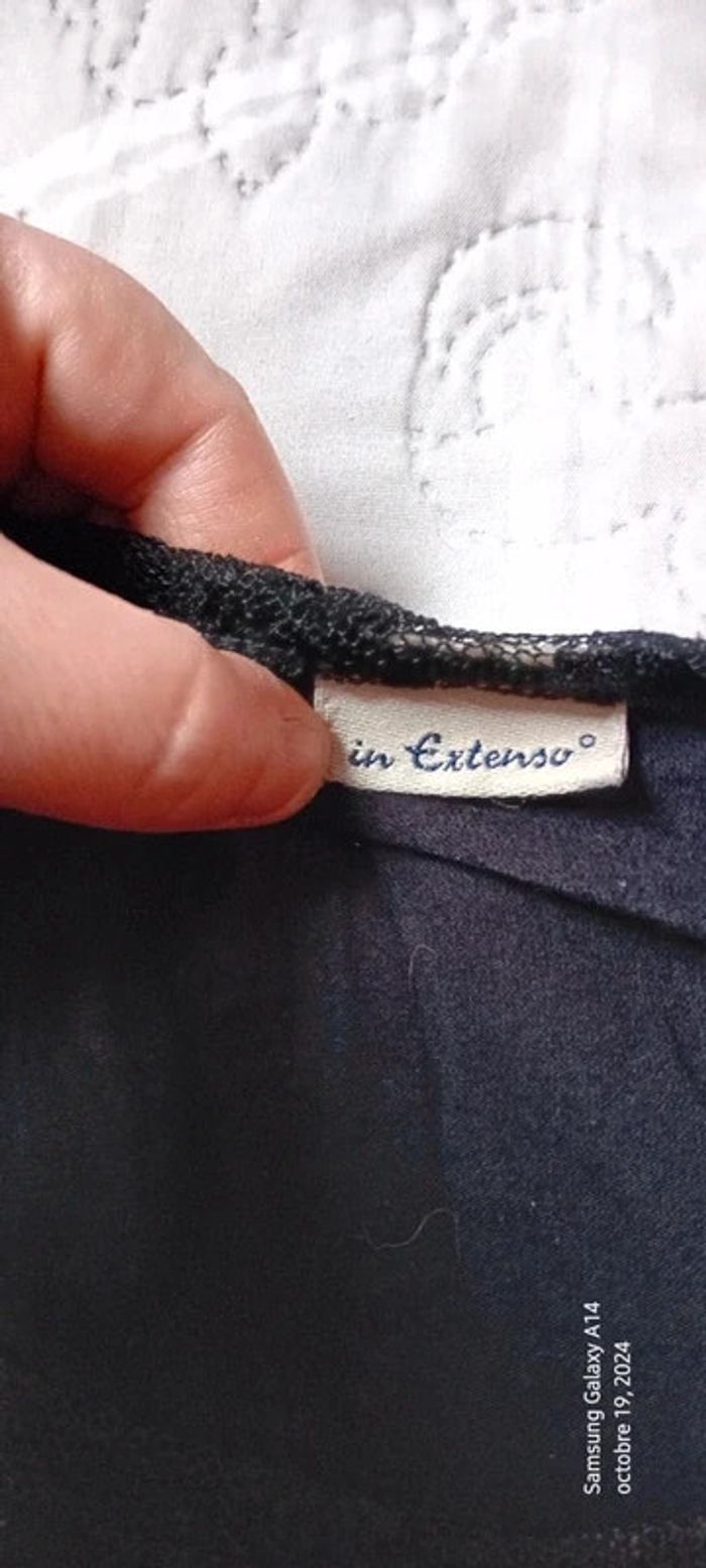 Haut viscose avec dentelle et broderies noir femme 54 in extenso - photo numéro 16