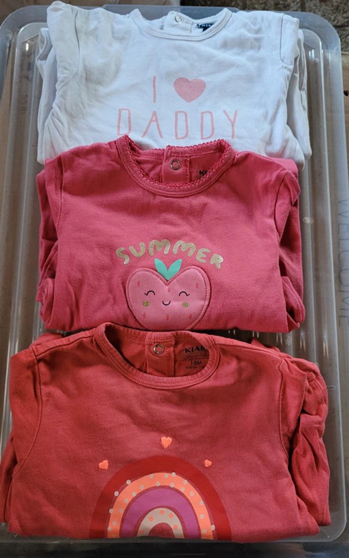 Lot pyjamas été 1 pièce, 18 mois