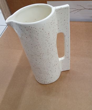 Pichet carafe 1 litre en céramique tacheté 