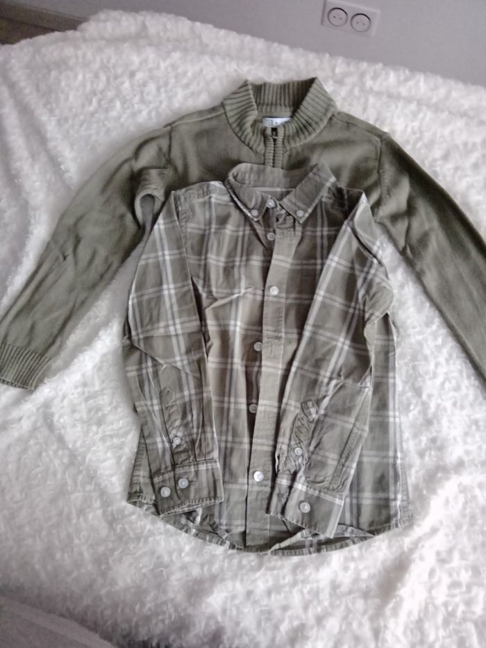 Ensemble gilet et chemise