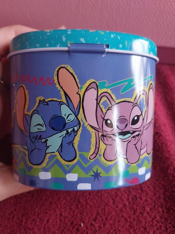 Tirelire stitch et Angel avec cadenas et clés - photo numéro 4