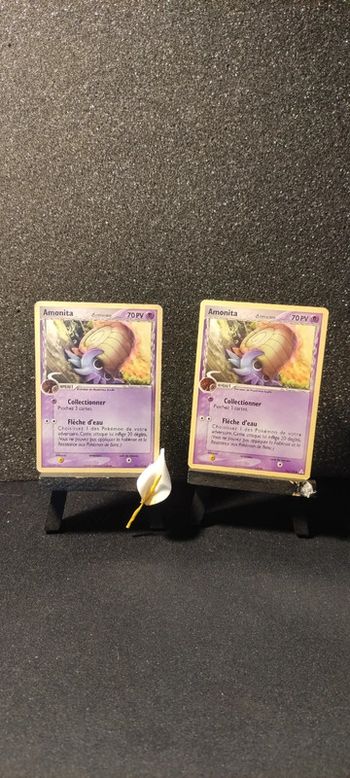 Lot de cartes Pokémon, Amonita, EX Fantômes Holon