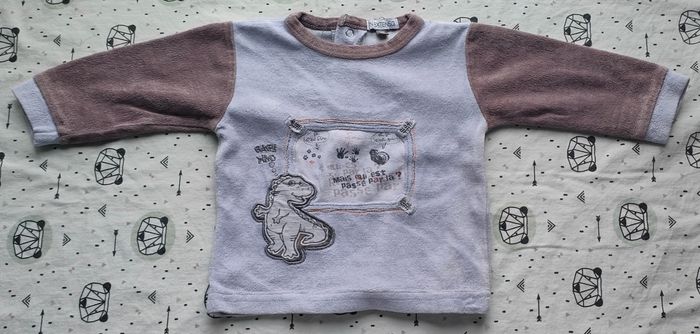 Pyjama 2 pièces en velours taille 12 mois/ 1 ans - photo numéro 2