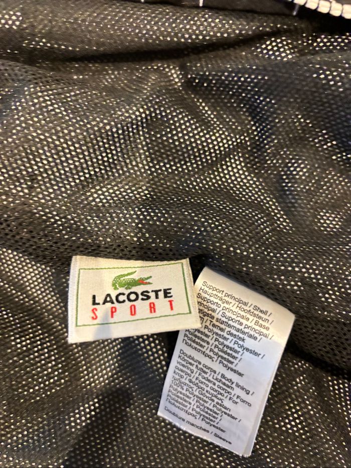 Veste coupe vent noire garçon Lacoste taille 16 ans - photo numéro 3