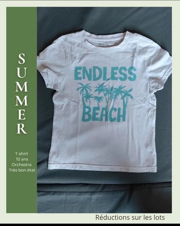 ☀️ T-shirt Blanc "Endless Beach" – Orchestra ☀️
