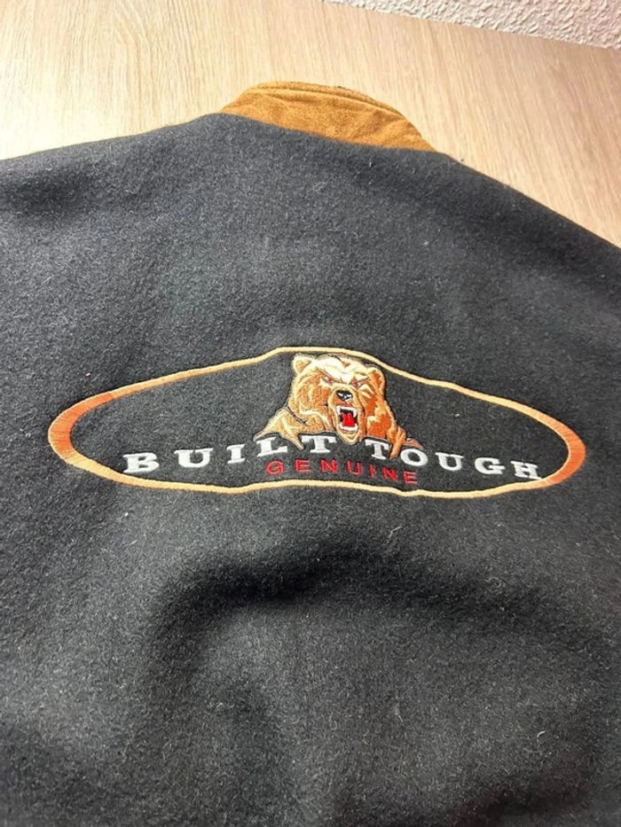 Teddy Varsity College Letterman Vintage “Bear Built Tough” Sumac Made in Canada - photo numéro 9