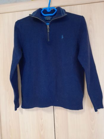 Pull Col Zip Ralph Lauren taille S état neuf