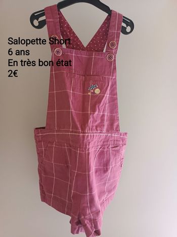 Salopette short