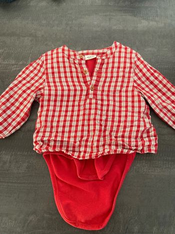 Chemise body garcon 18 mois