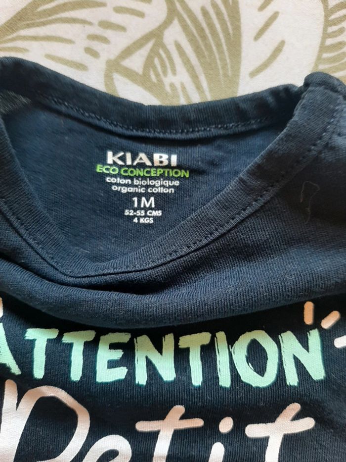 Tee-shirt manche courte 1mois - photo numéro 2