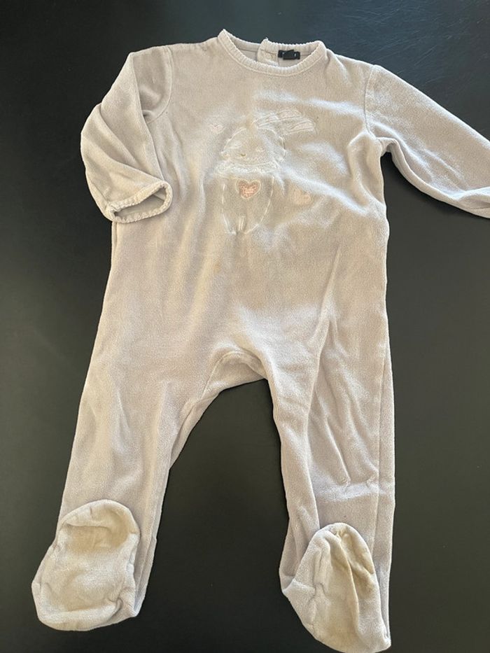 Pyjama velours lapin