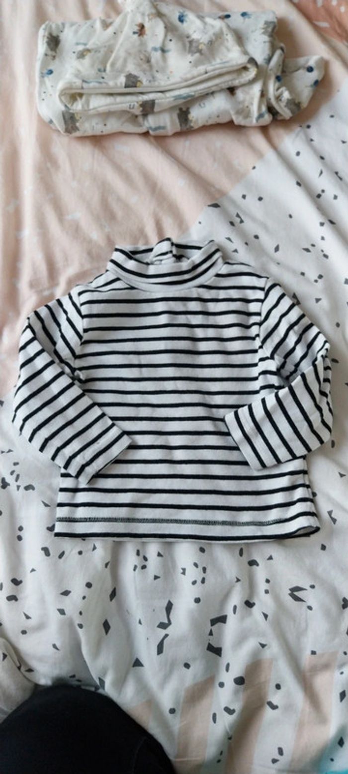 Lot de 5 tee shirts manches longues 18 mois - photo numéro 2