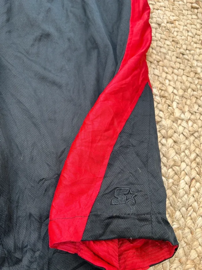 Short Homme Starter Noir et Rouge Taille L | Très Bon État | Légère Trace #BS1906 - photo numéro 3