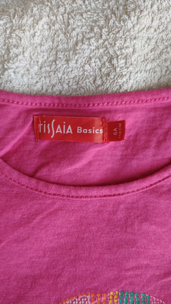 T-shirt toucan fushia 6 ans tissaia - photo numéro 3
