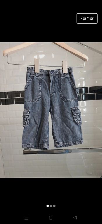 Bermuda pantacourt garçon en 2 ans Cyrillus