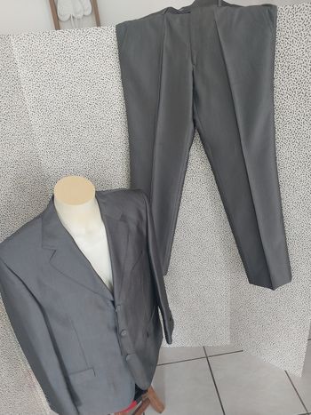 Costume homme Bryan H XL – Gris foncé – Porté 1 fois
