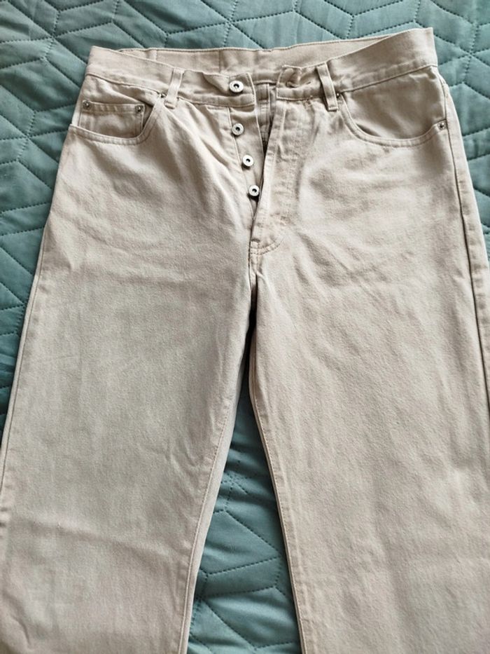 Pantalon homme en jean écru taille 36 - photo numéro 7