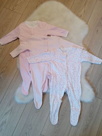 Lot de 3 pyjamas coton Primark taille 6 mois 68 cm #espanolitinafille6mois