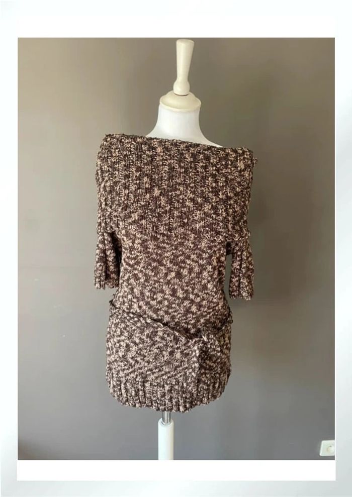 Pull à col avec ceinture Mystic