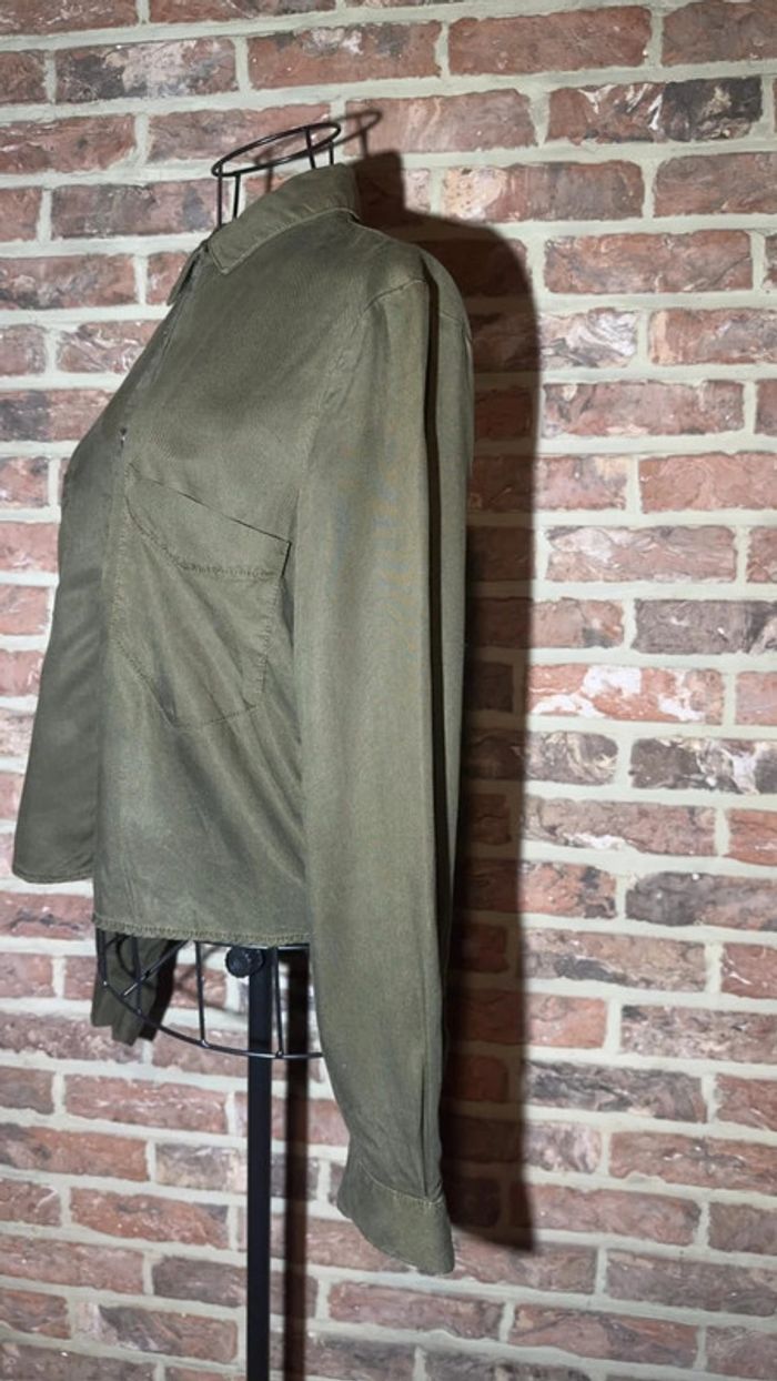 Chemise kaki Zara Taille XS / 34 - photo numéro 5