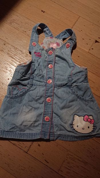 Robe effet jean "hello Kitty"