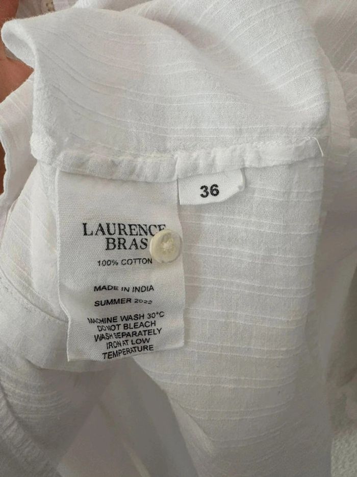 Chemise Laurence Bras Diez blanche / taille S - photo numéro 6