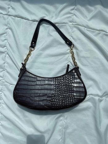 Sac à main marron foncé