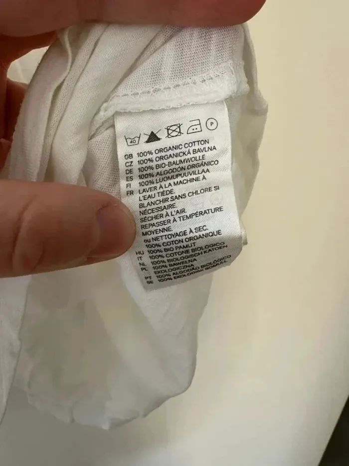 Tshirt blanc homme h&m taille S - photo numéro 6
