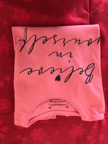 Tee shirt rose orangé