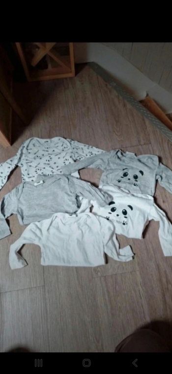 Lot de bodys manches longues Mots d'enfant 6mois 👻