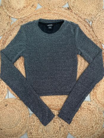 Joli haut argenté Monki taille XS