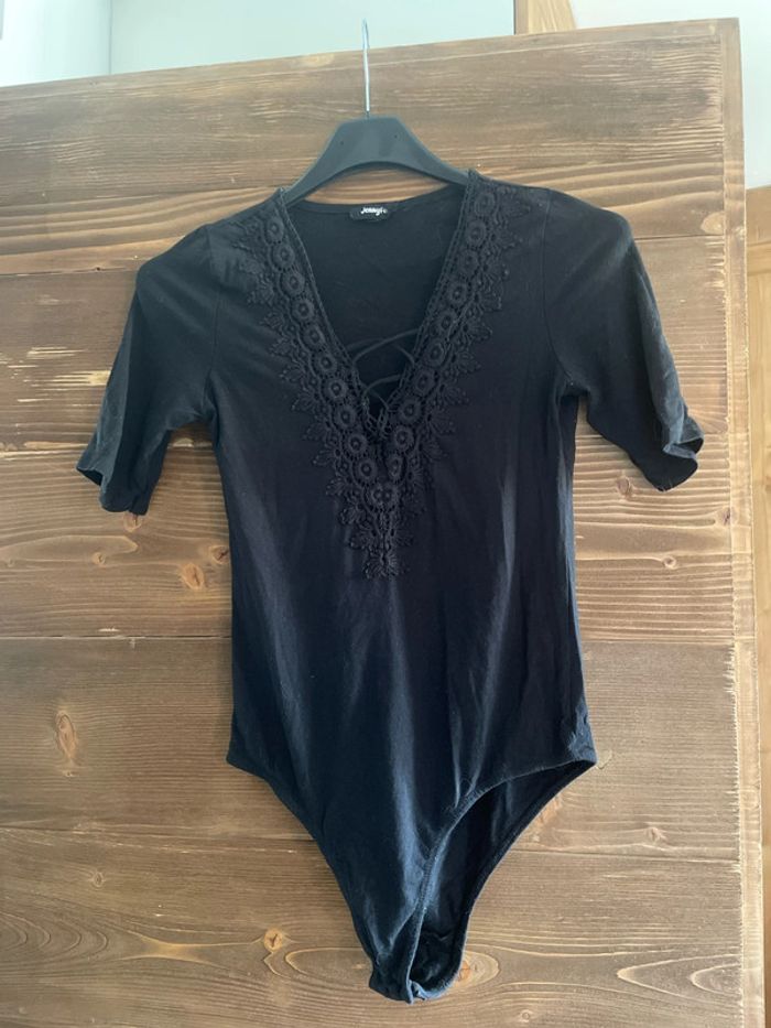 Body noir manche 3/4