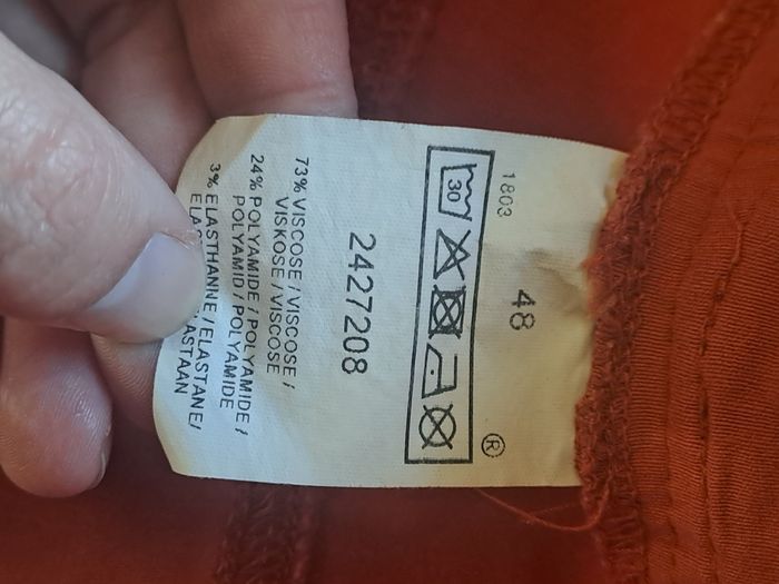 Pantacourt Orange Taille 48 - photo numéro 6