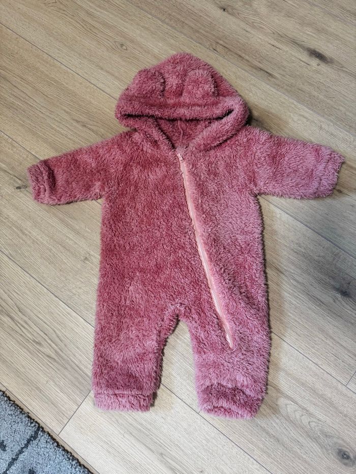 Combinaison pilote en polaire rose - Tout doux