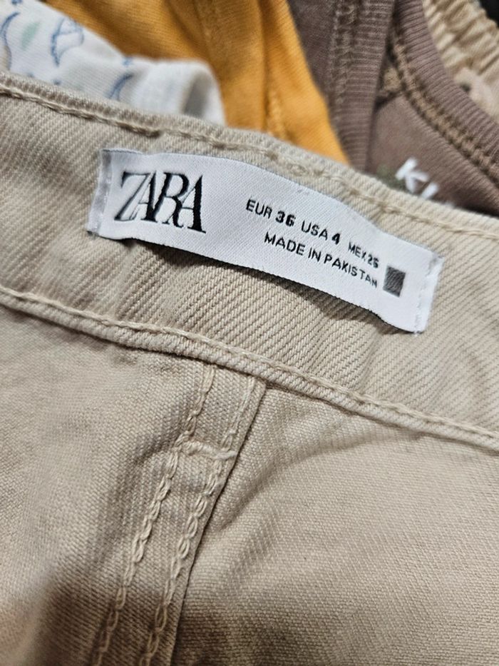 Jean mom beige t.36 - photo numéro 3
