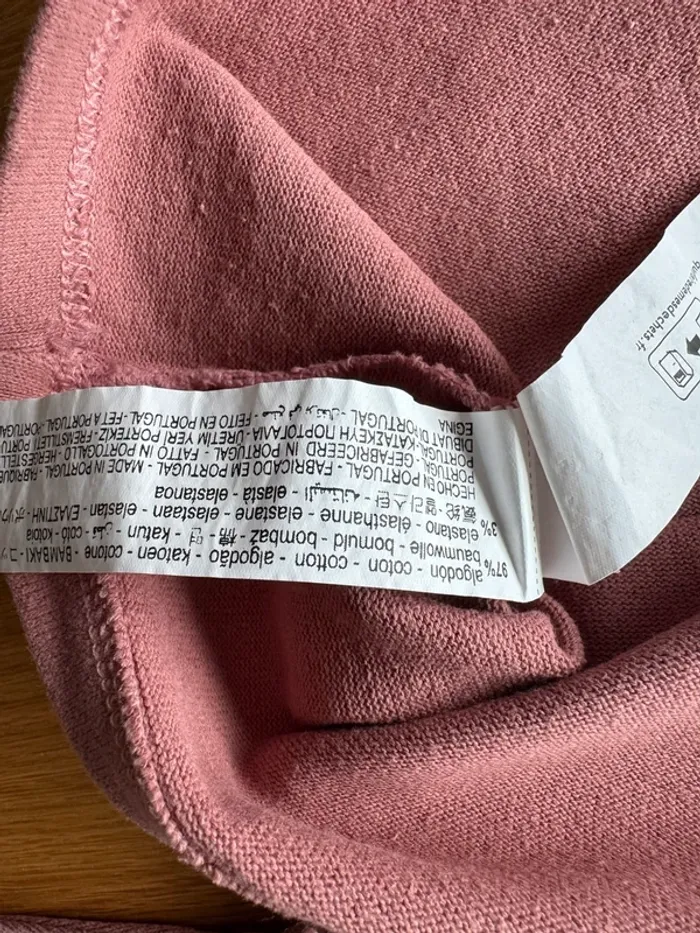 Teeshirt vieux rose ML coton épais avec Droppy/Peanuts - Taille 4 Ans - photo numéro 5