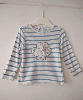 (A) marinière sirène Mes p'tits cailloux 12m